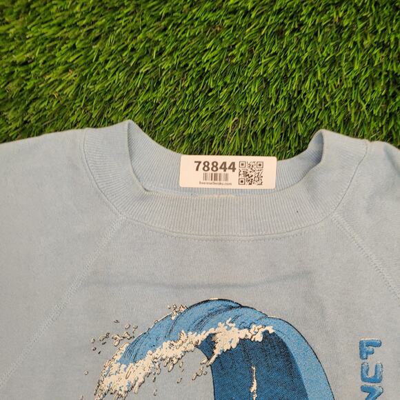 Vintage 1989 Surfer Sweatshirt M/L 21x22 Cropped - Picture 10 of 13